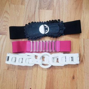 Set of 3 Adjustable Size Belts